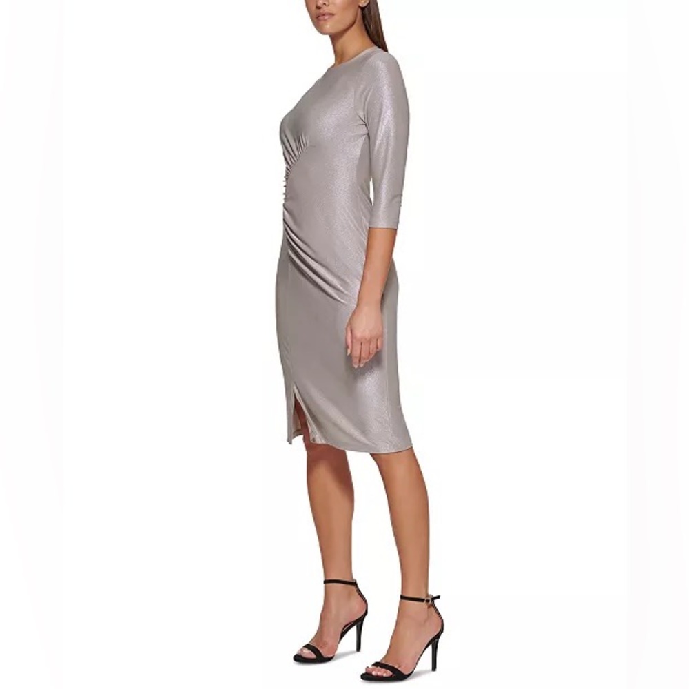 NWT Tommy Hilfiger Silver Sheath Dress